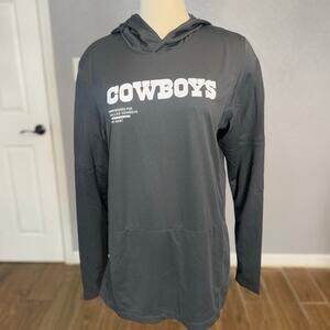 Dallas Cowboys Nike Sideline Pure Fury Performance Long Sleeve Hoodie T-Shirt